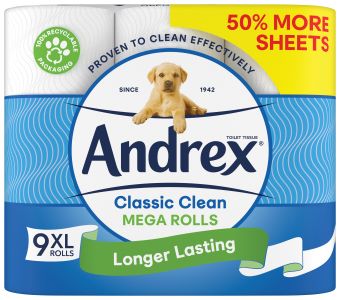 Andrex Classic Clean Mega Rolls pack