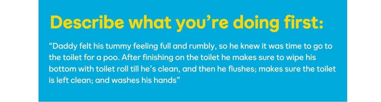 Describe what you're doing first