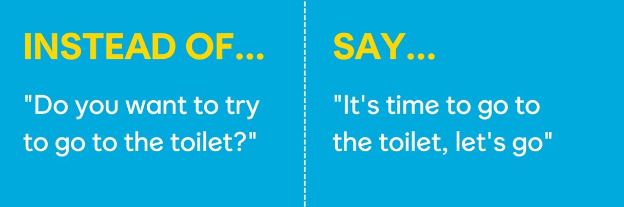 It's time to go to the toilet