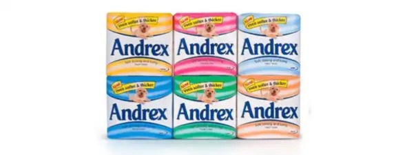 A selection of Andrex pack shots