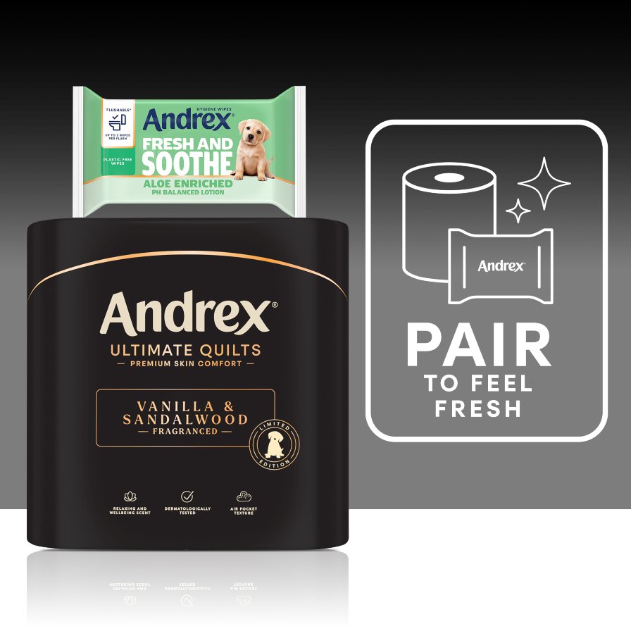 Ultimate Quilts and Andrex Fresh and Soothe packs