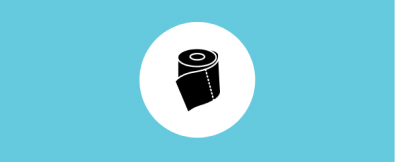 A toilet roll
