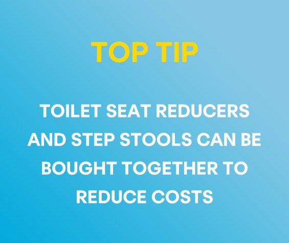 Top tip toilet seat reducers and step stools